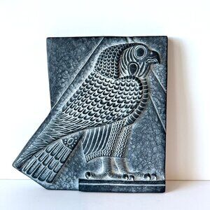 Vintage Relief Wall Plaque of the Egyptian God Horus, in Falcon Form, Solid, EC